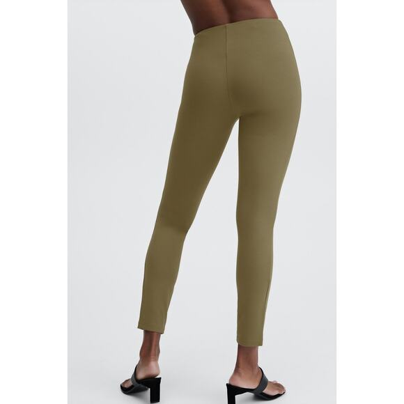 Fabletics 24/7 Skinny Pants Womens Small Green High Rise Side Zip Classic - Picture 2 of 16